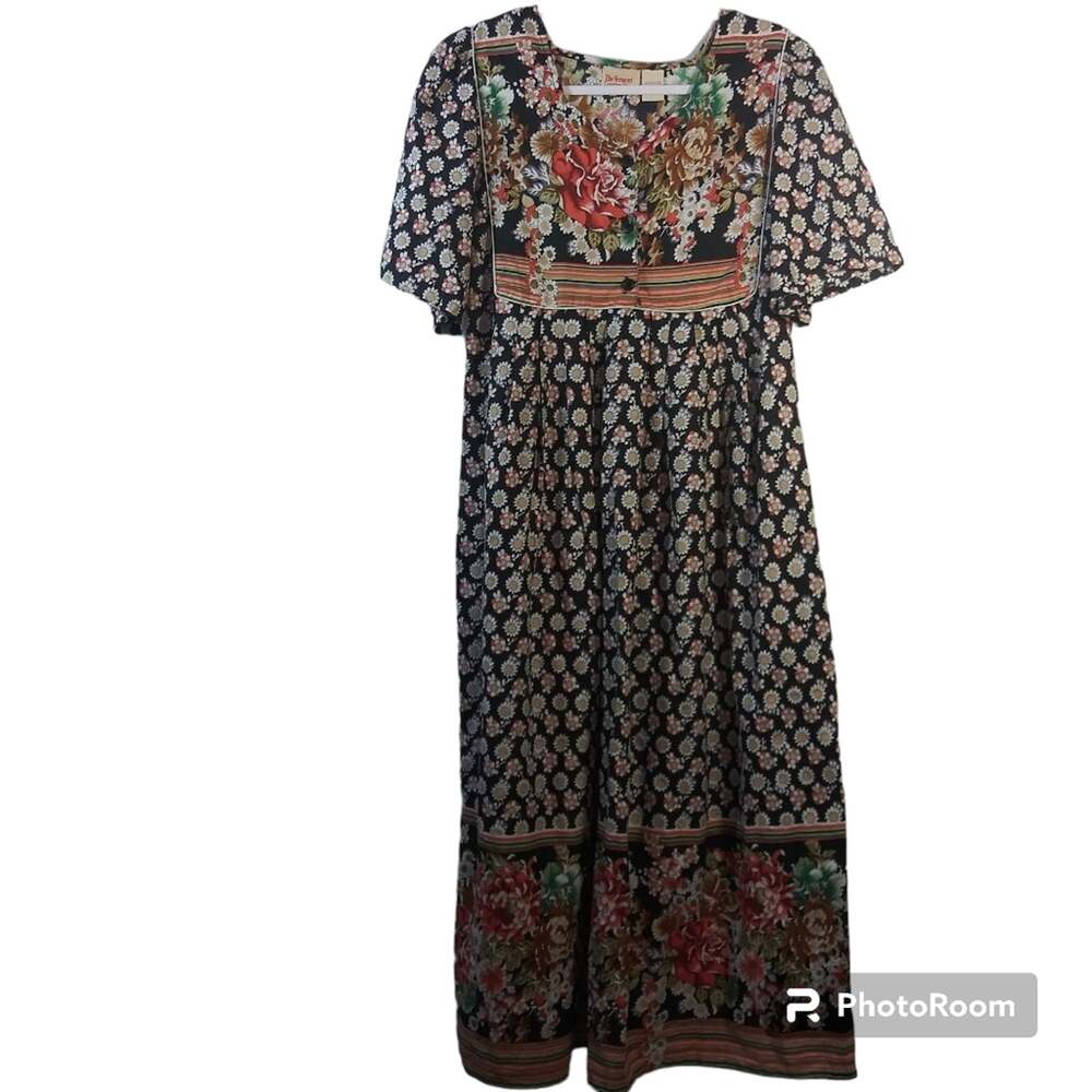 The Vermont Country Store House Dress Dream Mumu Floral Size Small
